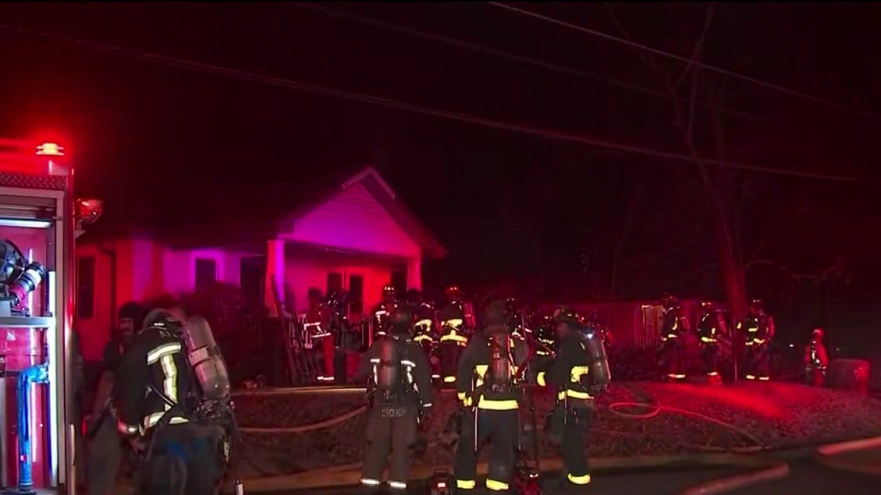 Atlanta Fire responds to house fire on Polar Rock Road