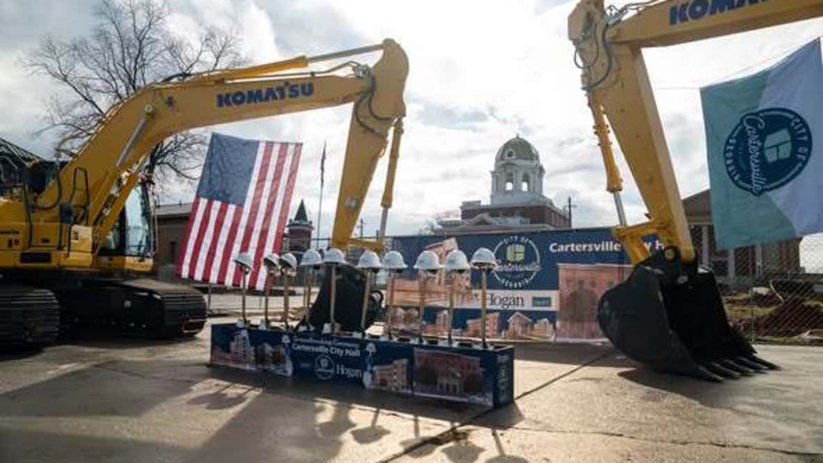Cartersville breaks ground on new City Hall and Founders Oak Park project