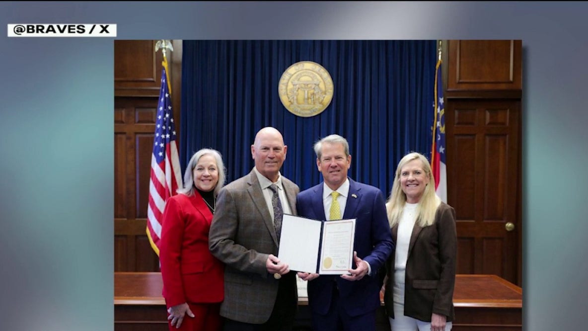 Former Braves' manager Brian Snitker honored by governor