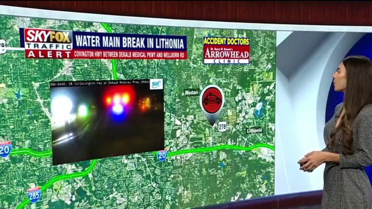 Portion of Covington Highway closed due to water main break