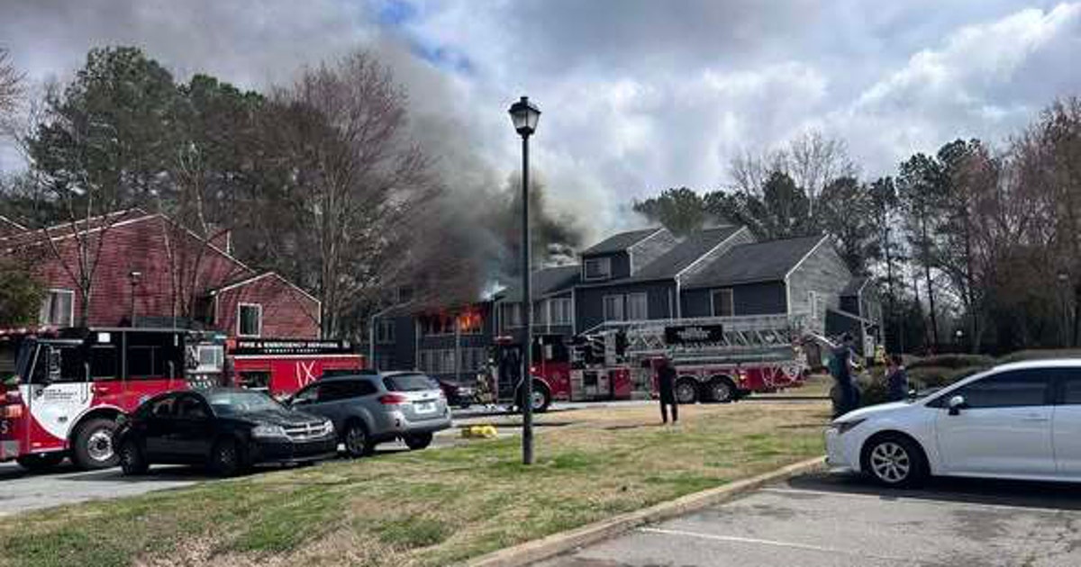 26 residents displaced after massive fire rips through Lawrenceville ...