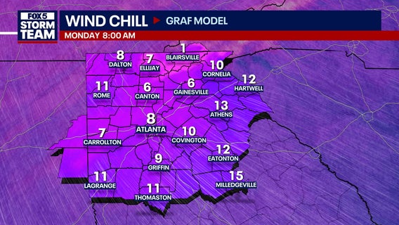 North Georgia weather flips from storms to frigid temperatures