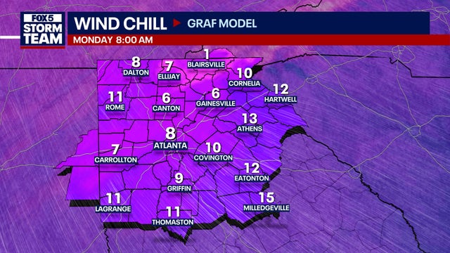 North Georgia weather flips from storms to frigid temperatures