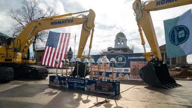 Cartersville breaks ground on new City Hall and Founders Oak Park project