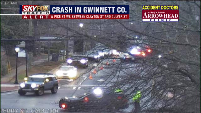 2 waterline workers struck by vehicle on Pike Street in Lawrenceville