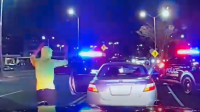 Dashcam captures arrest of suspects in Gwinnett shootout