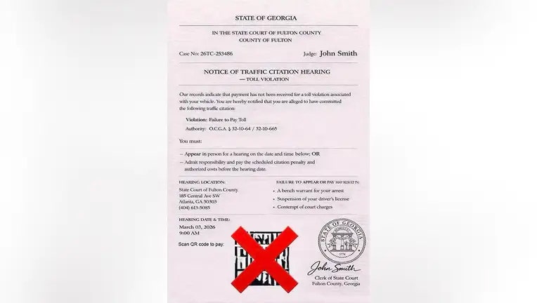 Pickens County scam alert: Fake toll fee texts targeting Georgia drivers