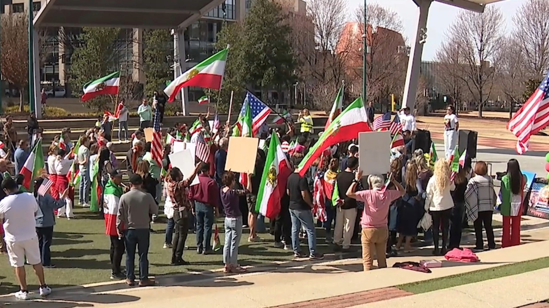 Atlanta organizers rally in support of US attacks on Iran