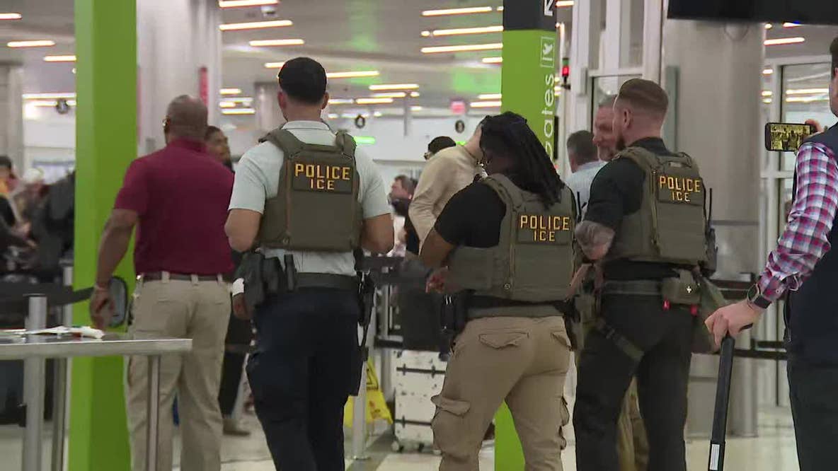 ICE agents at Atlanta airport in supporting role