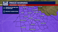 Georgia Freeze Warning: Record cold, 35 mph gusts to blast Atlanta overnight