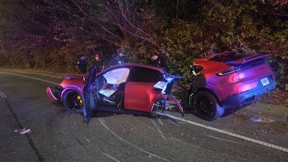 Driver survives after Porsche shears in half in Dunwoody