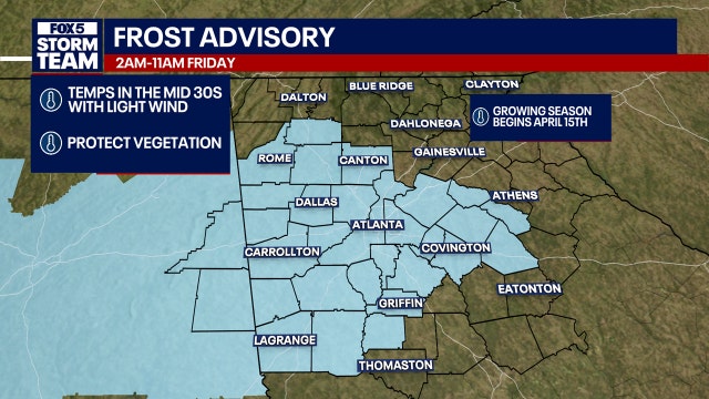 Georgia weather: Frost, 70s, and a ‘big cold snap’ ahead