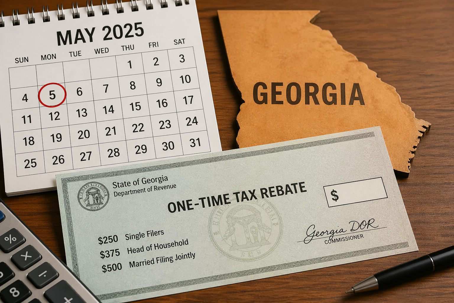 When will Georgia tax rebate checks arrive?