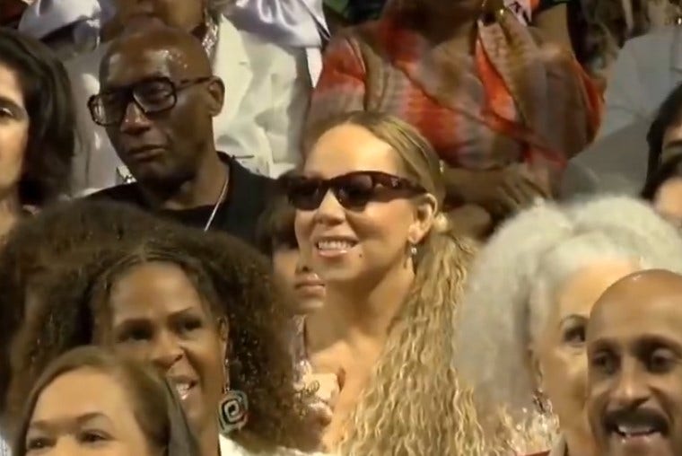 Mariah Carey joins Easter service led by Sen. Warnock in Atlanta