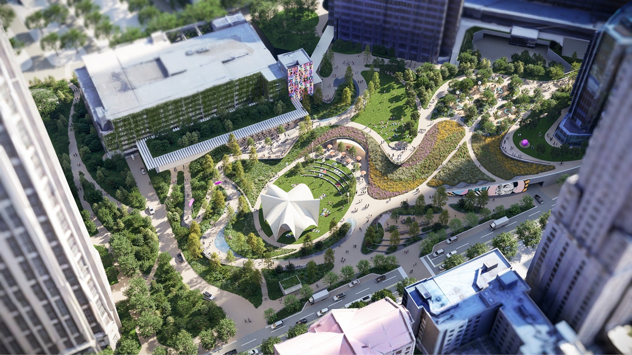 See the plans for 'Midtown Green' cultural space in Atlanta