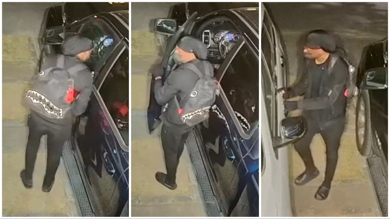 Man with unusual shark backpack wanted for Atlanta burglaries