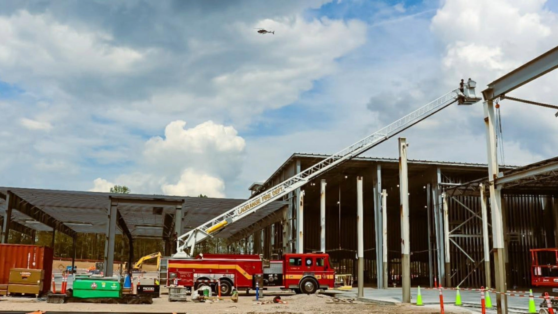 Injured worker rescued at Google Data Center site in LaGrange