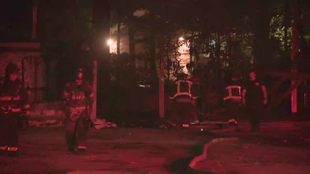 Atlanta firefighters battle blaze at previously burned business