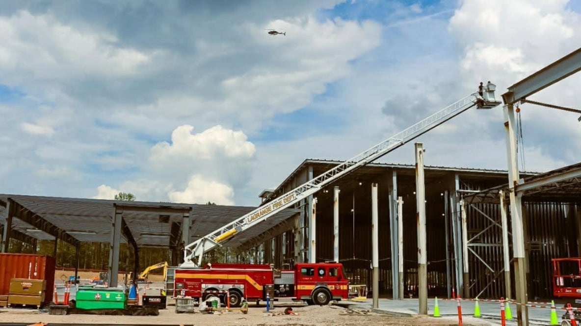 Injured worker rescued at Google Data Center site in LaGrange