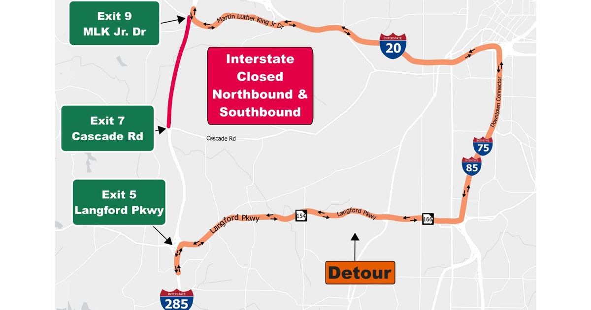 Atlanta traffic: I-285 construction postponed due to weather
