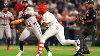 Angels, Braves players get into wild brawl after high pitch to Jorge Soler