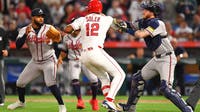 Angels-Braves brawl: Soler and López suspended 7 games
