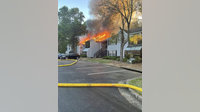 Firefighters battle blaze at Roswell apartment complex