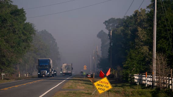 Fires continue to burn out of control Thursday morning in South Georgia