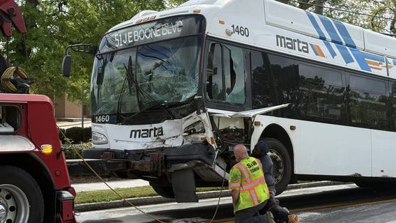 Driver dies after head-on crash with MARTA bus in NW Atlanta