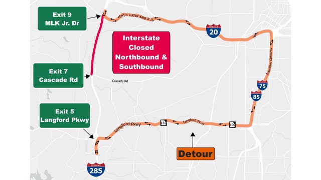 Why you should avoid I-285 on the west side this May