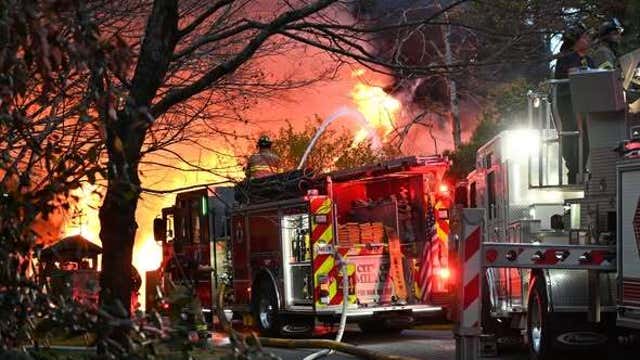 Firefighters battle intense blaze on Redd Road in Milton