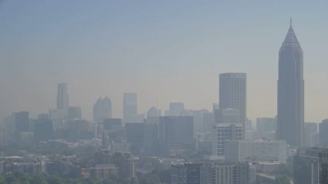 Wildfire smoke prompts haze concerns in metro Atlanta skies
