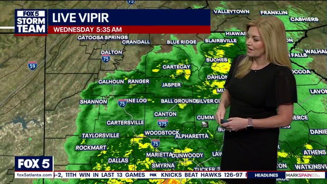 Wednesday weather: Rainy start brings slick roads, crashes across metro Atlanta