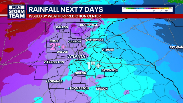 Metro Atlanta Weather: Limited rain, wildfire concerns continue in Georgia