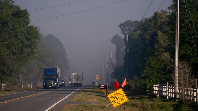 Fires continue to burn out of control Thursday morning in South Georgia
