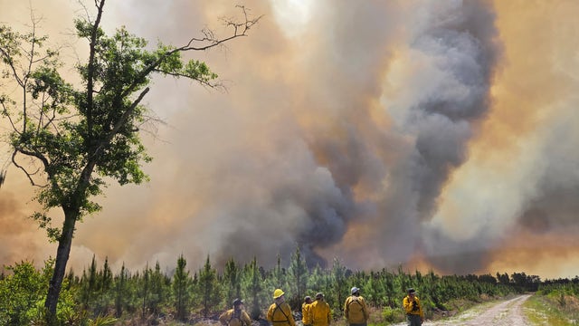 PHOTOS: Destructive wildfires burning in South Georgia