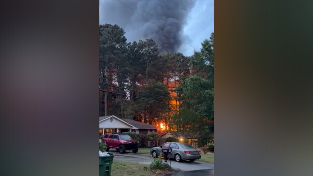 Gwinnett garage catches fire after lightning strike