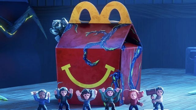 Stranger Things Happy Meal promoting new animated series