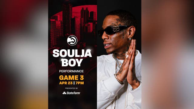 Soulja Boy to headline halftime show during Hawks' playoff game