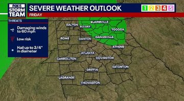 LIVE BLOG | North Georgia weather: Tracking strong to severe storms