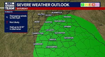 LIVE BLOG | North Georgia weather: Tracking strong to severe storms