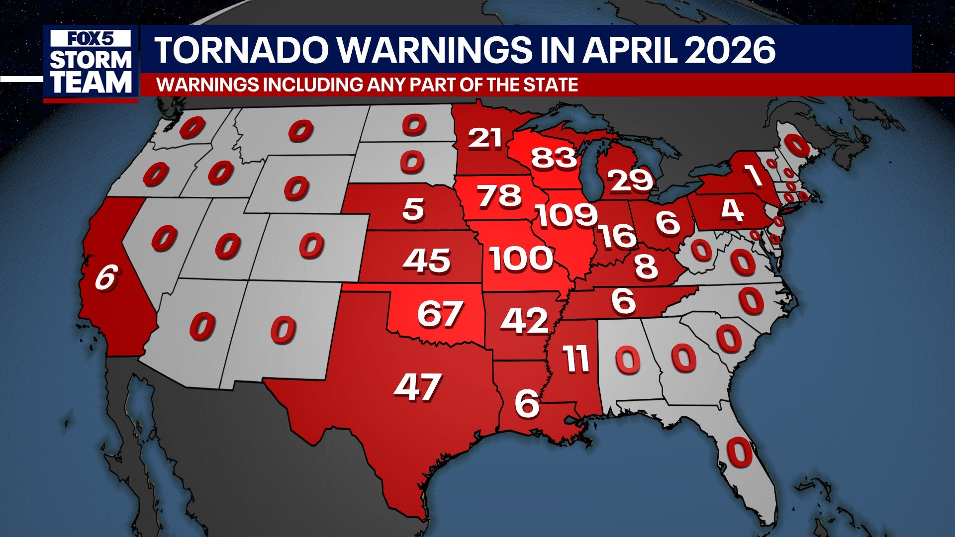Rare April with no tornado warnings in Georgia and Alabama