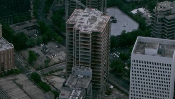 Abandoned 20-story Midtown Atlanta high-rise deemed 'unsafe'