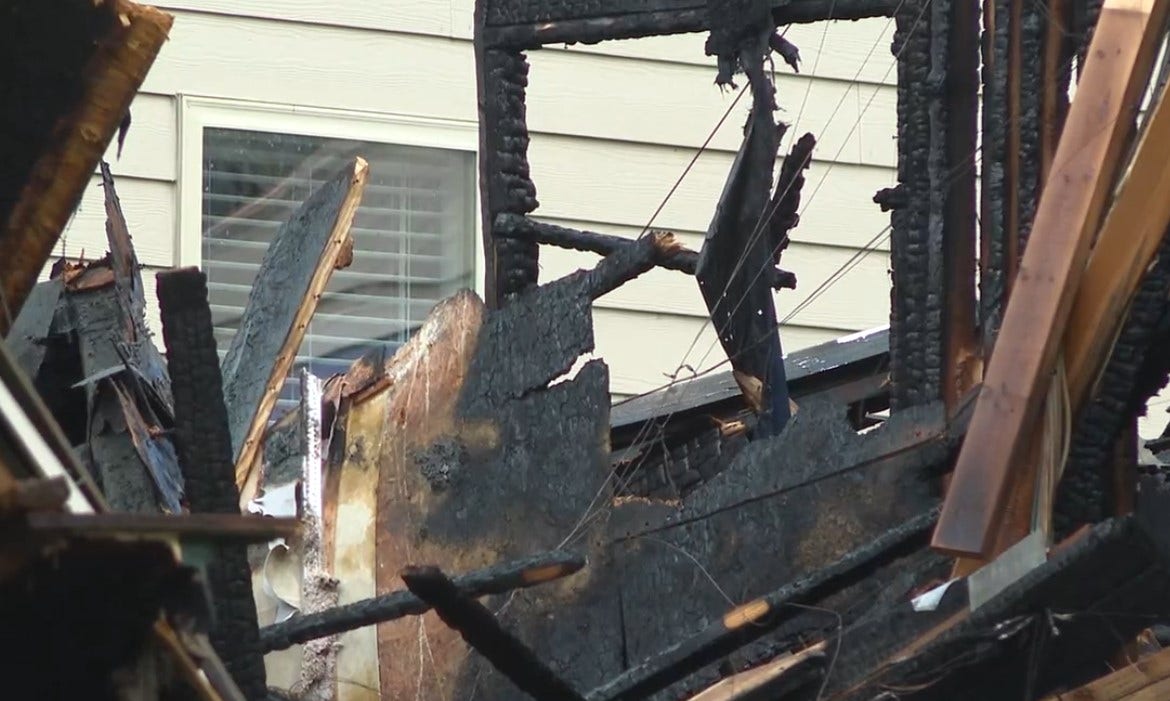 9 people displaced, firefighter OK after East Point house fire burns home