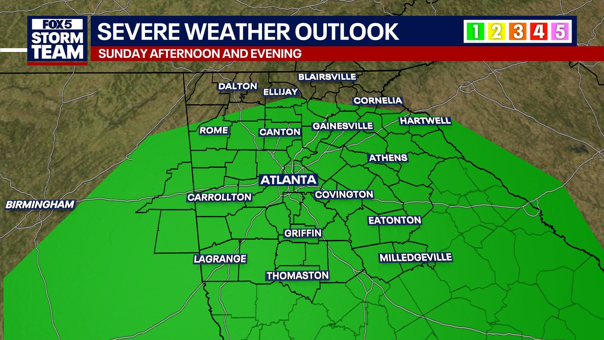 Timing out Sunday's storms: When to expect heavy rain, lightning across Metro Atlanta