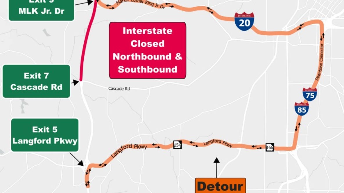 Full I-285 closure rescheduled for this weekend, GDOT announces