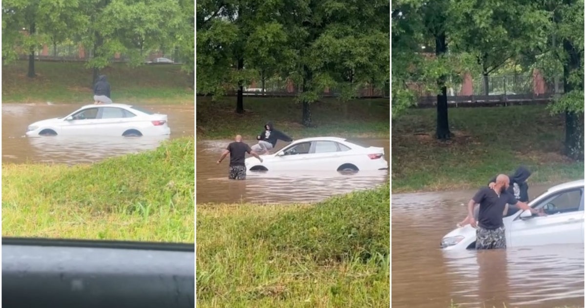 Wife’s video shows dramatic Atlanta flood rescue by her veteran husband
