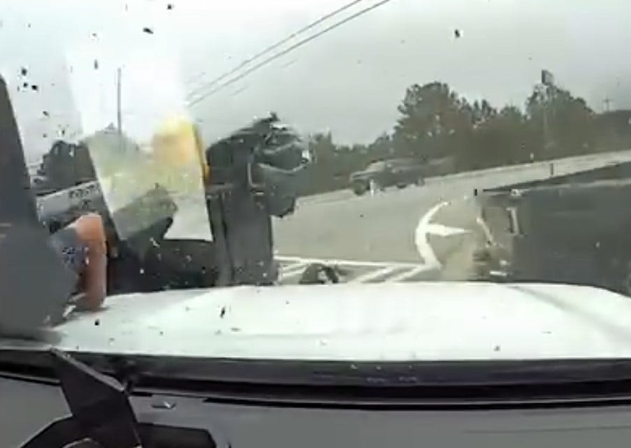 Watch | Dashcam captures child ejected in Gwinnett crash