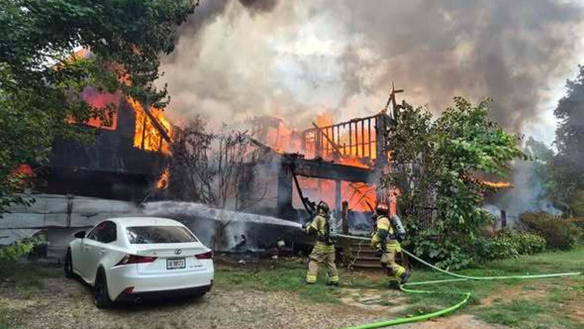 Union County home a total loss after massive Tuesday fire
