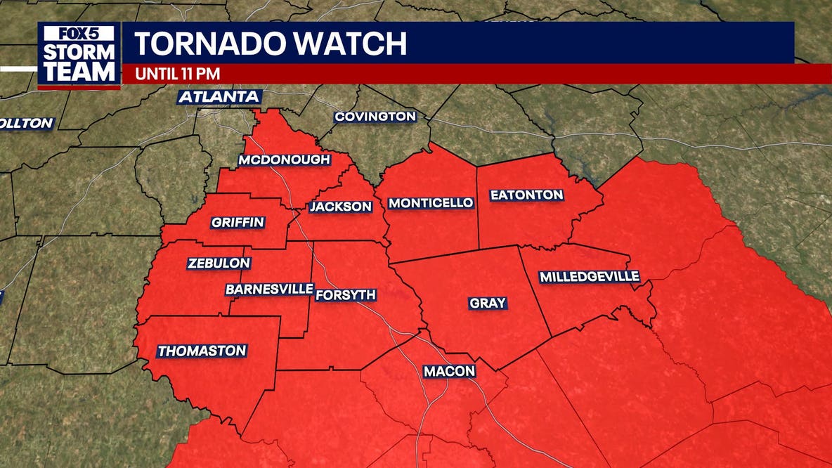 LIVE UPDATES | North Georgia weather: Tornado watch canceled in Atlanta